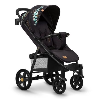 Lionelo - Carucior sport Annet Plus, Editie limitata, De la nastere, Cu accesorii si capotina XXL reglabila, 0 - 22 Kg, Conform cu standardele europene de securitate EN1888-1 si EN1888-2, Negru BYNLO-ANNET_PLUS_GOLDEN_MOMENTS