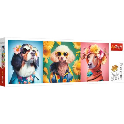 PUZZLE TREFL 500 PANORAMA SAPTAMANA MODEI CATEILOR VIV29517
