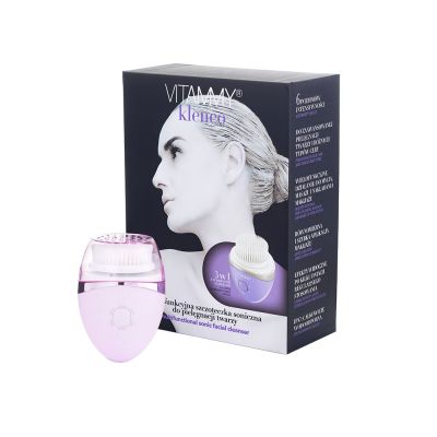 Perie sonica multifunctionala Vitammy Kleneo pentru ingrijirea fetei, 3 capete interschimbabile,... BITVitammyKleneo