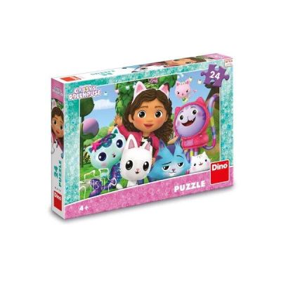Puzzle - casa de papusi a lui gabby (24 piese)