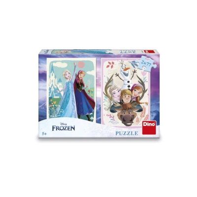 Puzzle 2 in 1 - anna si elsa (2 x 77 piese)
