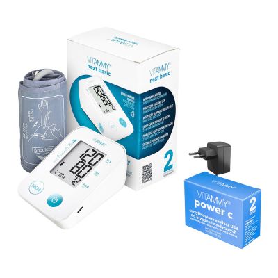 Tensiometru electronic de brat Vitammy Next Basic Power C, alimentator inclus, masurare in... BITNextBasicPowerC