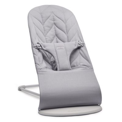 BabyBjorn - Balansoar Bliss Light Grey din tesatura matlasata cu aspect delicat de petala BSAFE006224A