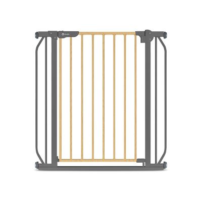 Lionelo - Poarta de siguranta prin presiune Truus Slim, 105 cm, Conform cu standardul europeane de securitate EN1930, Gri/Natur BYNLO-TRUUS_SLIM_GREY_GRAPHITE
