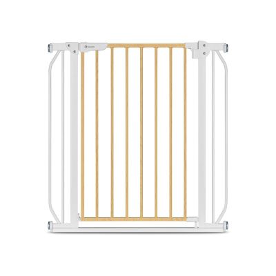 Lionelo - Poarta de siguranta prin presiune Truus Slim, 105 cm, Conform cu standardul europeane de securitate EN1930, Gri/Natur BYNLO-TRUUS_SLIM_WHITE_NATURAL
