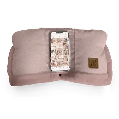 Manusi Calduroase Pentru Carucior Universal, Buzunar Special Pentru Acces Rapid La Telefon, Pentru Vremea Rece, Impermeabile, Inchidere Prin Capse, Sepia Rose Pjb80605204