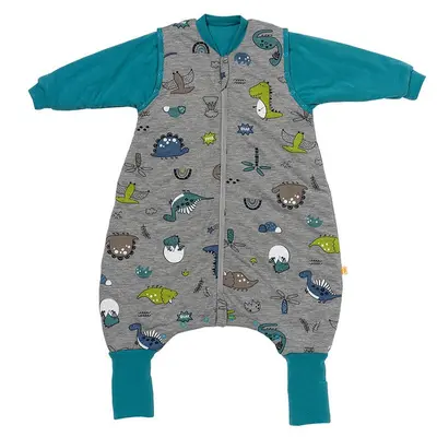Sac de dormit cu picioruse si maneca lunga detasabila Dinosaur 70 cm + manseta 2.5 Tog BBXCJ900-25FSN