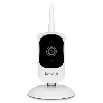 Camera aditionala, Lionelo, Babyline 3.2, Full HD, Zoom digital 3x, Cu mod de noapte, Stocare micro SD de pana la 128 GB, Cablu de 2,6 m, Alb BYNLOC-BABYLINE_3.2_CAMERA_WHITE