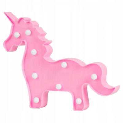 Lampa de veghe in forma de unicorn nukido 740922 - roz edeedi740922