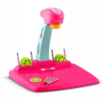 Proiector pentru desene cu accesorii incluse ricokids 772000 - roz edeedi772000