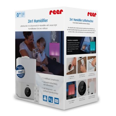 Umidificator ultrasunete cu automatizare si lumina de noapte,  telecomanda , afisaj temperatura si umiditate, temporizator, Reer 94060