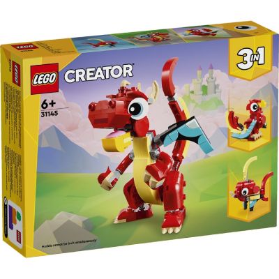 LEGO CREATOR 3IN1 DRAGON ROSU 31145 VIVLEGO31145