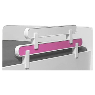 Paravan Detasabil Protectie Pat Copii - Alb/roz 70 X 18 Cm - ASC-par-apnk