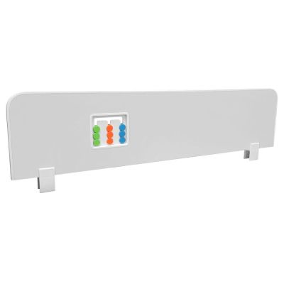 Paravan Protectie Pat Copii Cu Puzzle  - ASC-par-puz-alb