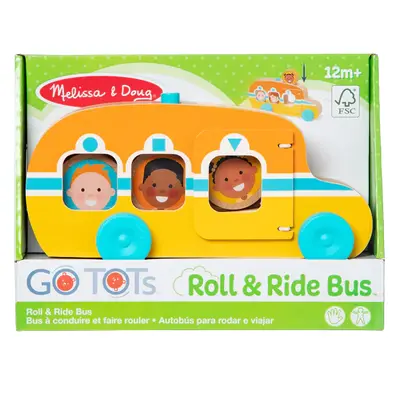Autobuz de jucarie din lemn cu accesorii colectia rostogol go tots - okemd30738