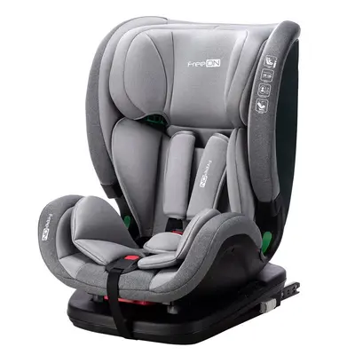 Scaun auto, FreeON, Trex, Pentru copii, I-Size, 76 - 150 cm, Tehnologie Isofix + Top Tether, Spatar si tetiera reglabile, Conform ECE R129, Grey BYN47146