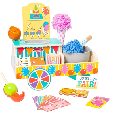 Set de joaca din lemn toneta cu dulciuri - colectia distractie la targ - okemd92299