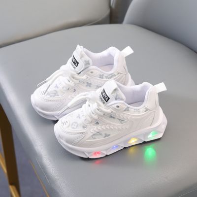 Adidasi albi cu luminite - Lore MDLV-1-2-c