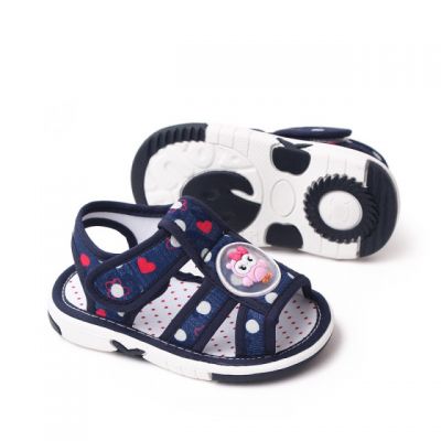 Sandalute bleumarine sidefat cu piuitoare - Owl MDMY23-9-1-de2