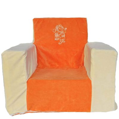 Fotoliu din burete pentru copii Piticot portocaliu BBXPT744P