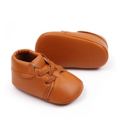 Pantofiori maro pentru baietei - Stan LIBCX3156-2-c1