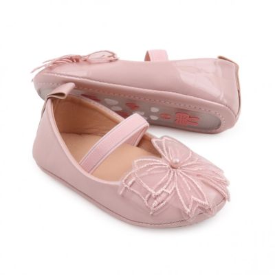 Pantofiori roz pudra cu fundita dantelata MDBBW3098-3-p24