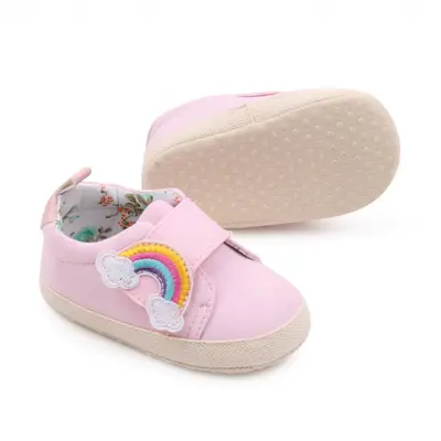 Tenisi roz pentru fetite - curcubeu (marime disponibila: 3-6 luni (marimea 18 incaltaminte)) mdbyq3181-1-p13.3-6 luni (marimea 18 incaltaminte)