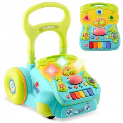 Antemergator 2 in 1 cu diverse activitati si muzica ricokids rk-744 - turcoaz edeedi774401