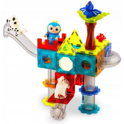 Blocuri magnetice, 107 elemente, paradisul dinozaurilor ricokids rk-757 edeedi775700