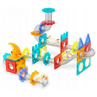 Blocuri magnetice cu tobogan, 153 elemente, dinozauri ricokids rk-764 edeedi776400