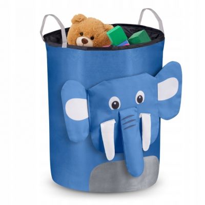 Cos mare pentru depozitarea jucariilor nukido - elefant albastru edeedi740227