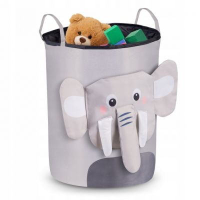Cos mare pentru depozitarea jucariilor nukido - elefant gri edeedi740228