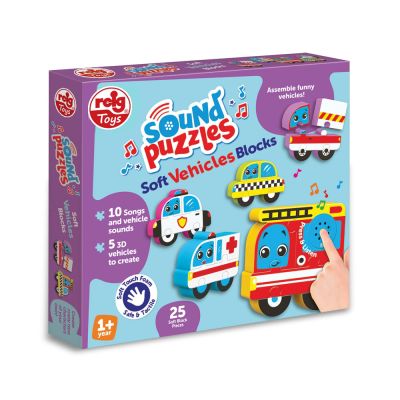 Puzzle blocks cu sunete - vehicule rgrz6615