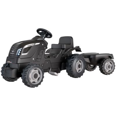 Tractor cu pedale si remorca smoby farmer xl negru hubs7600710131