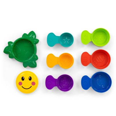 Jucarie de baie cu 6 cupe colorate, Stacking Flower EKD127959