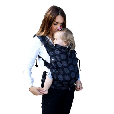 Marsupiu ergonomic, Kinder Hop, Multi Soft, Dots Dark Grey EKDms6620