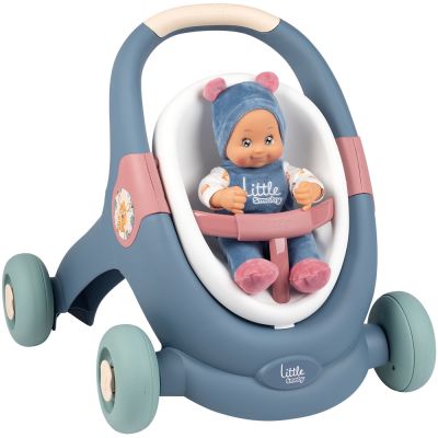 Carucior pentru papusi smoby baby walker 3 in 1 cu papusa hubs7600140308