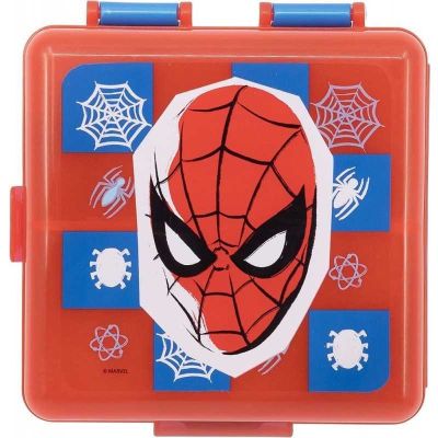 Cutie sandwich compartimentata Spiderman TataWay CZ11274 BBJCZ11274_Albastru/Rosu