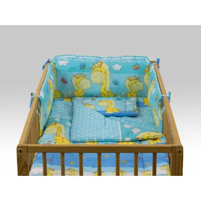 Aparatoare Laterala MyKids Happy Giraffe Albastru 140x70 - MYK00006579