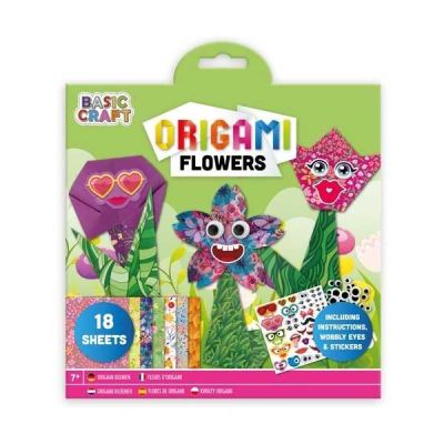 Kit Origami 18 foi cu stickere Moxy GR100096 BBJGR100096_Flori