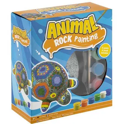 Set Creativ Pictura pe Pietre Animal 8 piese Grafix GR200065 BBJGR200065_Broasca Testoasa