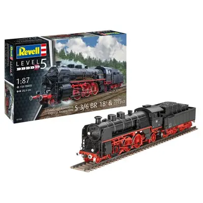 Locomotiva tren viteza S3/6 BR18(5) cu Tender 2&lsquo;2&rsquo;T VRNRV02168