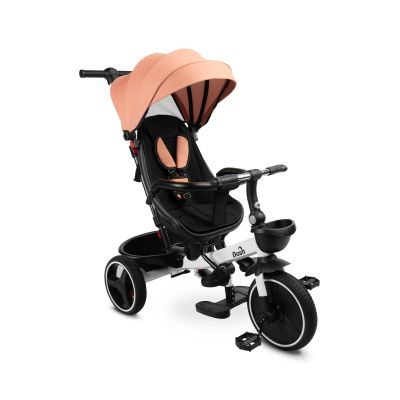 Tricicleta cu maner parental si scaun reversibil Toyz DASH Roz TOYZ-0357