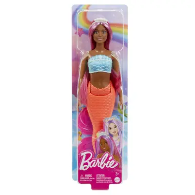 BARBIE DREAMTROPIA PAPUSA SIRENA CU PAR MAGENTA SI COADA PORTOCALIE VIVMTHRR02_HRR04
