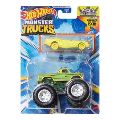 HOT WHEELS MONSTER TRUCK SI MASINUTA METALICA MIDWEST MADNESS VIVMTGRH81_HWN42