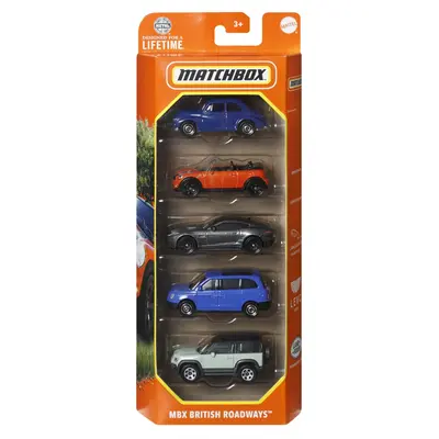 MATCHBOX SET 5 MASINUTE METALICE MBX BRITISH ROADWAYS SCARA 1:64 VIVMTC1817_HVT62
