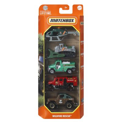 MATCHBOX SET 5 MASINUTE METALICE MBX WILDFIRE RESCUE SCARA 1:64 VIVMTC1817_HVT74