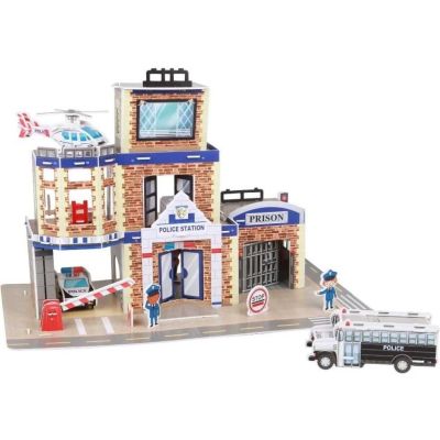 Set constructie puzzle 3D -  Statie de politie Fiesta Crafts FCT-3058 BBJFCT-3058_Initiala