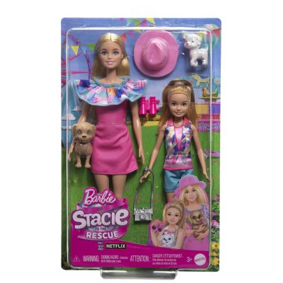 BARBIE SI STACIE SET PAPUSA BARBIE SI PAPUSA STACIE IUBITOARE DE CATEI VIVMTHRM09