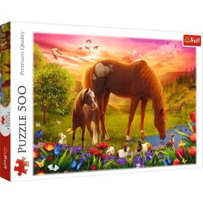 PUZZLE TREFL 500 CALUTII LA APUS VIV37451